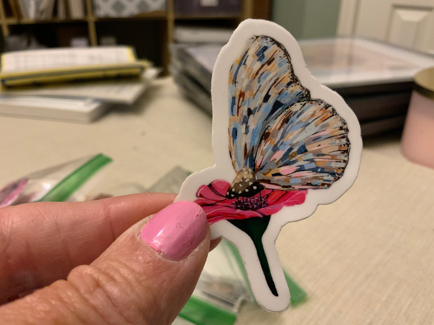 Stained glass butterfly