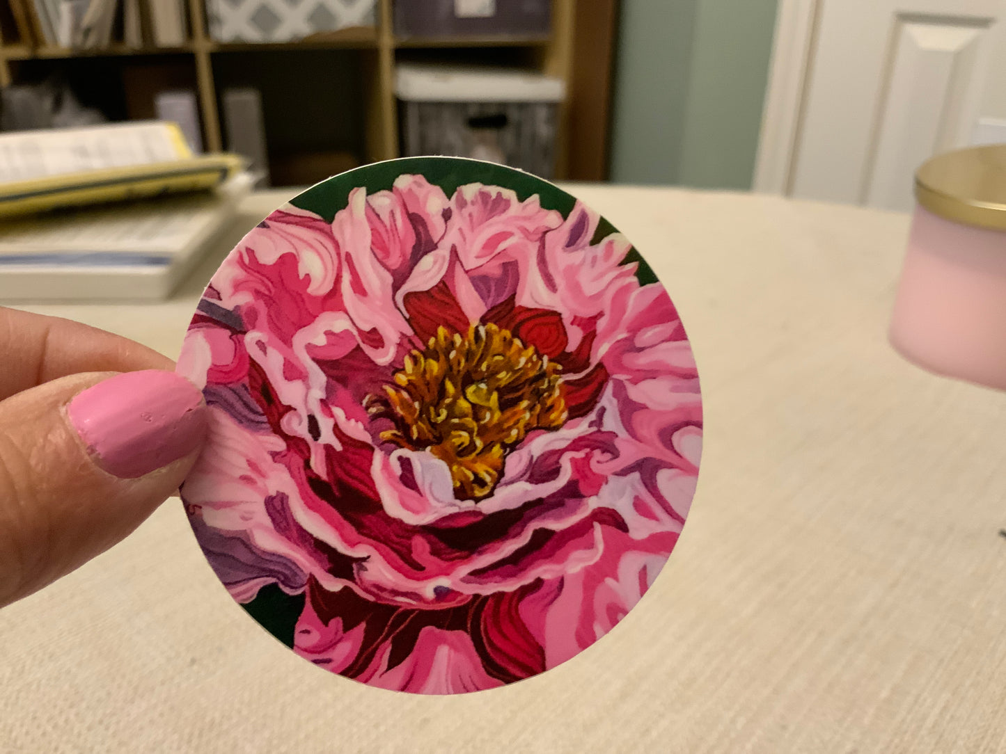 Pink peony