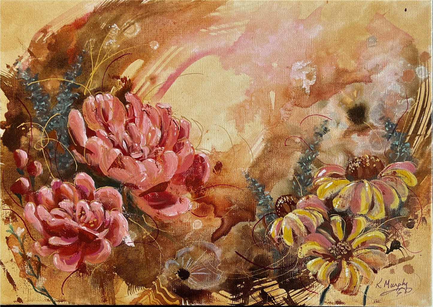 Vintage peony
