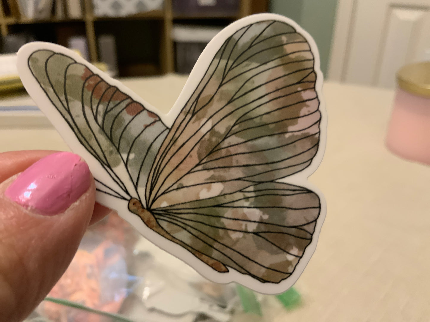 Camo butterfly black veining